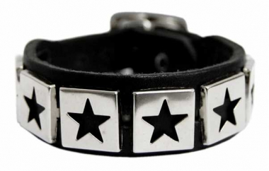 Armband Schwarz mit Sternen