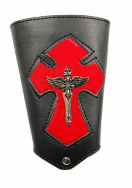 Armband Kruzifix in Rot