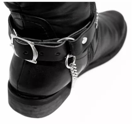 Leather Bootstrap - Deer Studs