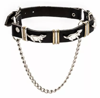 Leather Bootstrap - Dog Studs