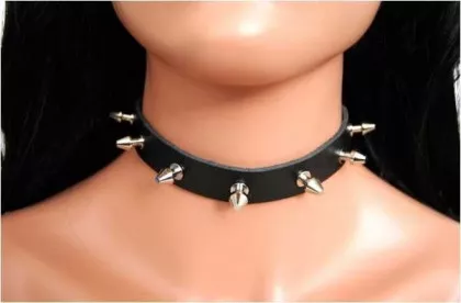 Killernieten 1,5 cm Leder Choker