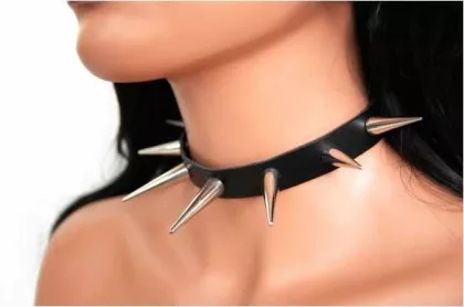 Conenieten 3 cm & 4,5 cm Leder Choker