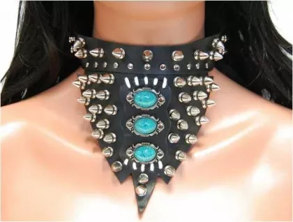Killernieten Squaw Style Leder Choker