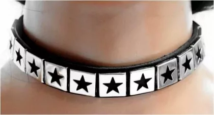 Sterne Leder Choker