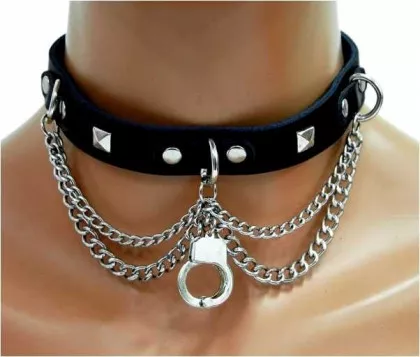 Handschellen und Ketten Choker