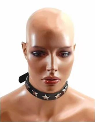Sternnieten Leder Choker