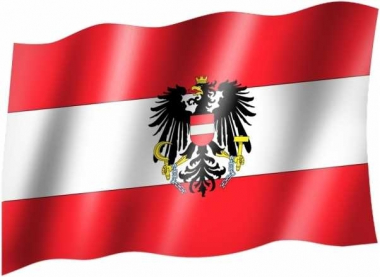 Oesterreich Wappen - Fahne