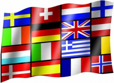 16 Europastaaten - Fahne