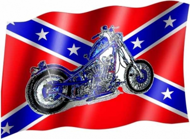 Confederate states motorbike - Flag