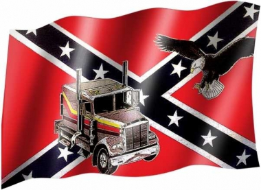 Confederate states eagle & truck - Flag