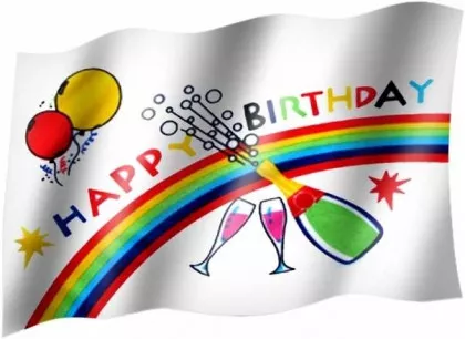 Happy birthday - Fahne