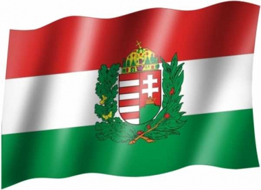 Ungarn Wappen - Fahne