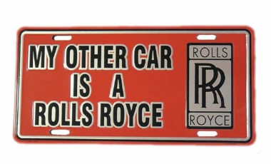 Rolls Royce Blechschild - 30cm x 15cm