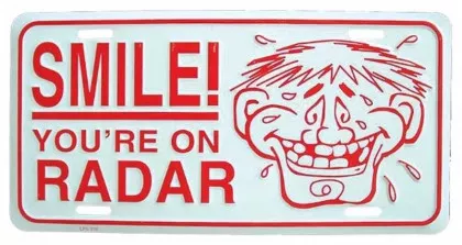 Smile! Blechschild - 30cm x 15cm