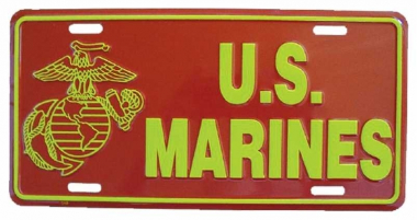 US Marines Tin Sign 30cm x 15cm