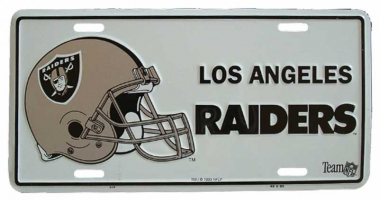 L.A. Raiders Tin Sign 30cm x 15cm
