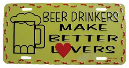 Beer drinkers Blechschild - 30cm x 15cm