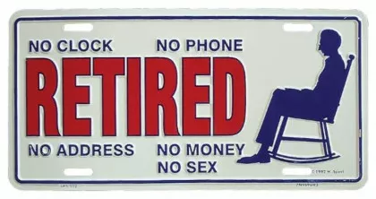 Retired Blechschild - 30cm x 15cm