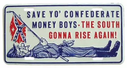 The South gonna rise again Blechschild - 30cm x 15cm