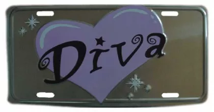 Diva Blechschild - 30cm x 15cm