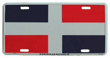 Dominikanische Republik Blechschild - 30cm x 15cm