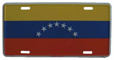 Venezuela Blechschild - 30cm x 15cm