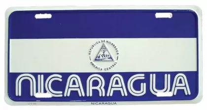 Nicaragua Blechschild - 30cm x 15cm