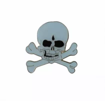Anstecker mit Totenkopf