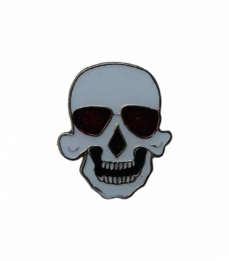 Badge Biker Skull