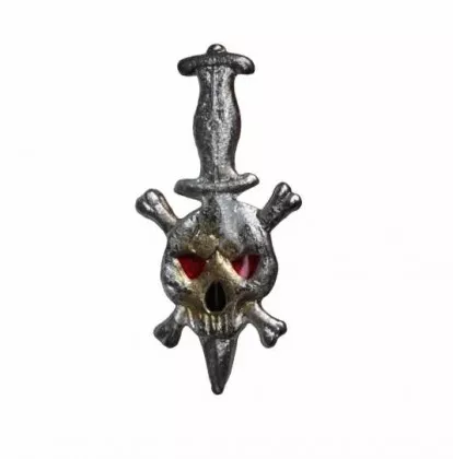 Anstecker Totenkopf Biker