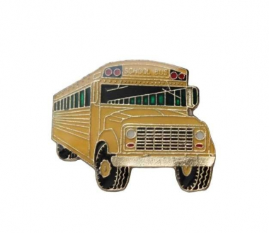 Pin Badge US School Bus