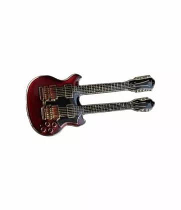 Pin Anstecker Doppelgitarre