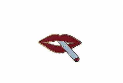 Anstecker Rote Lippen