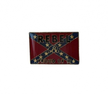 Pin Badge Confederate Rebel Proud Of It