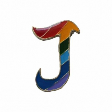 Pin Badge Letter J