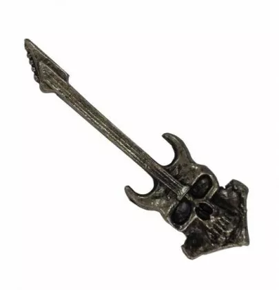 Ansteckpin Totenkopf Gitarre