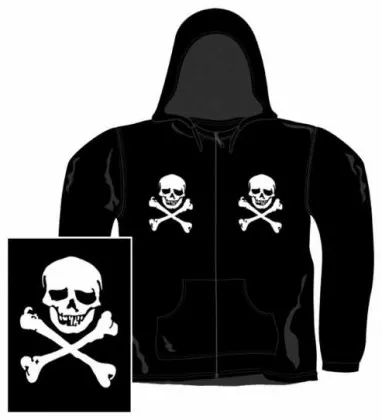 Gothic Kaputzensweatshirt - Skulls