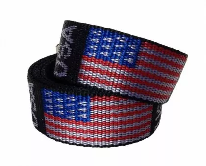 Canvasgürtel USA Schwarz