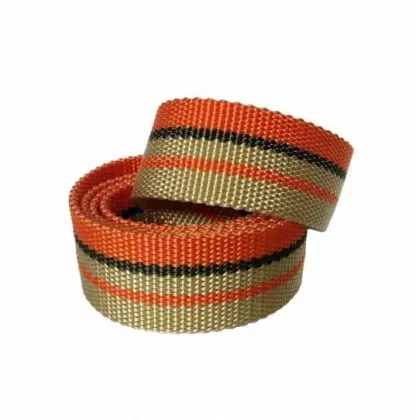 Brown & Orange Canvas Belt