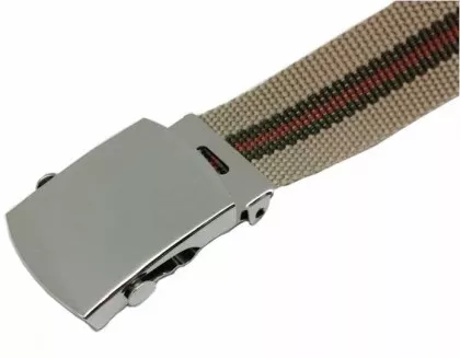 Khaki Canvas Belt