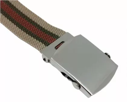 Canvasgürtel Beige & Braun