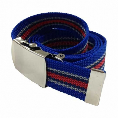 Blue & Red Canvas Belt