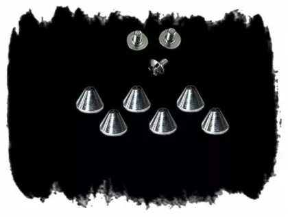 Spitznieten Ziernieten 8 mm mit Schrauben | 100er Pack