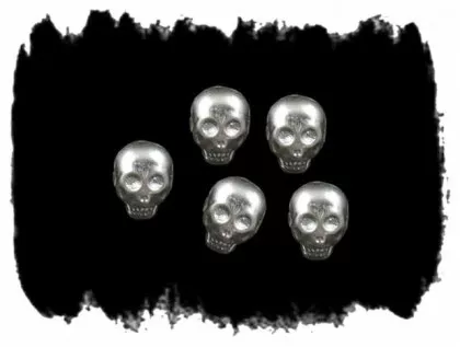 Totenkopfnieten Ziernieten 16 mm x 22 mm | 100 Stück