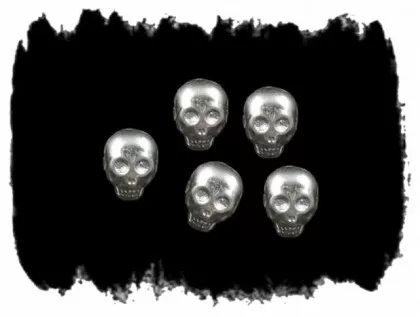 Totenkopfnieten Ziernieten 10 mm x 14 mm | 100 Stück