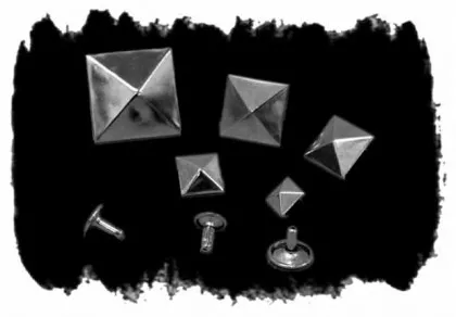 Pyramidennieten Ziernieten 7 mm x 7 mm