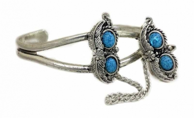 Bracelet Blue with Ring