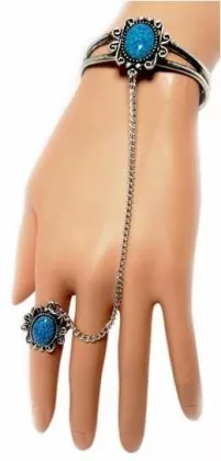 Armspange Blauer Stein