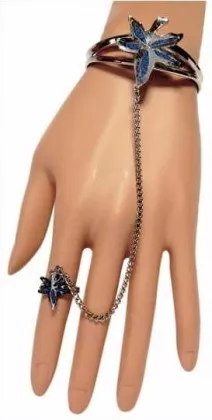 Armspange Cannabis Blau