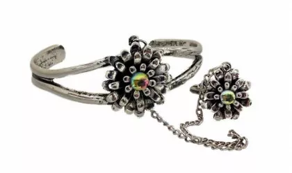 Armspange Blume & Ring